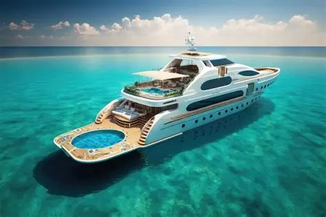Yacht Azure 32 au mouillage en eau turquoise